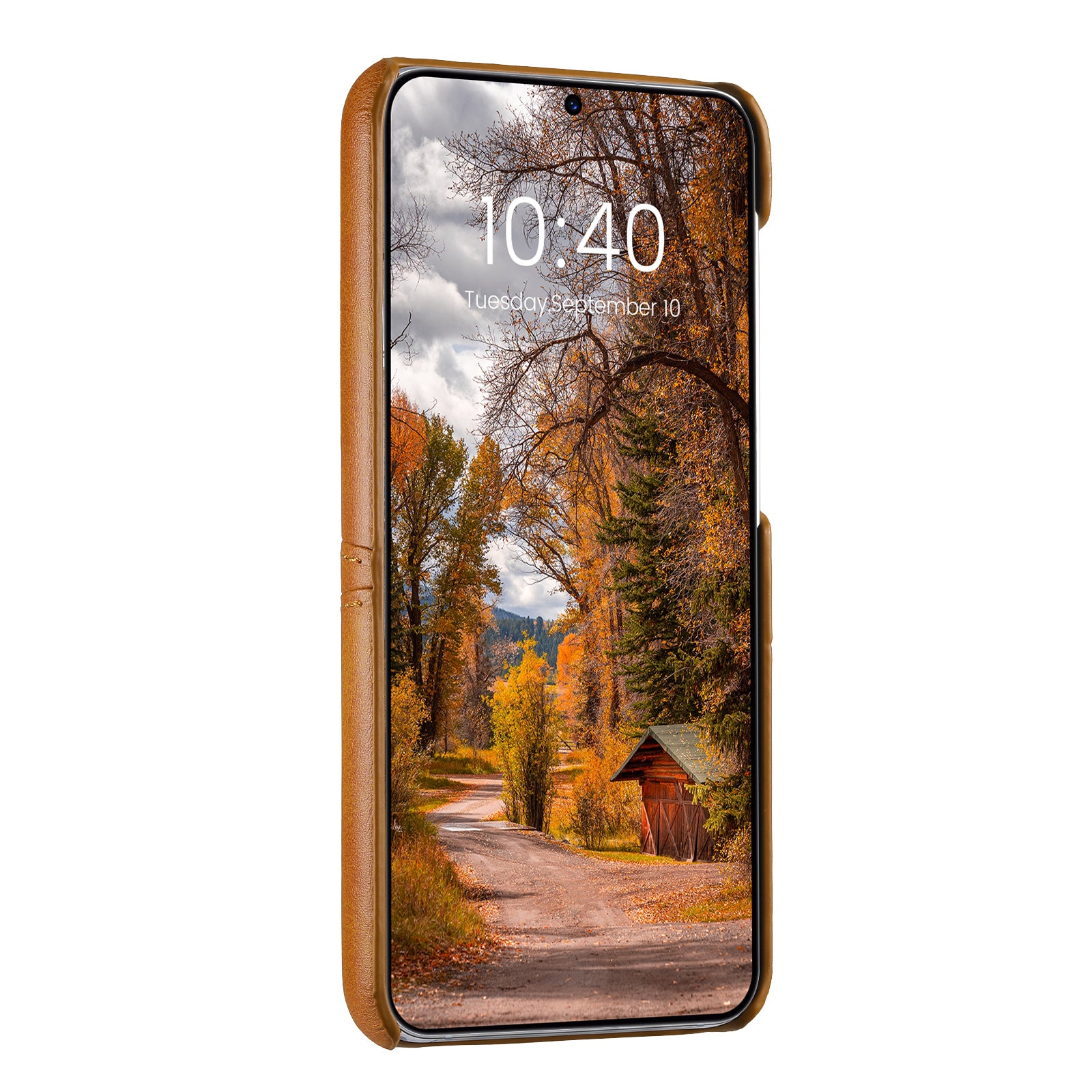 SUTENI For Samsung Galaxy S23 PU Leather Coated PC Phone Case Calf Texture Drop-proof Cover with Card Slots SUTENI For Samsung Galaxy S23 PU Leather Coated PC Phone Case Calf Texture Drop-proof Cover with Card Slots